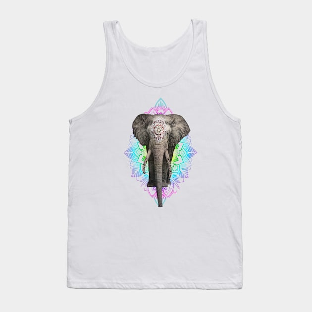 Elephant Mandala Tank Top by Exosam